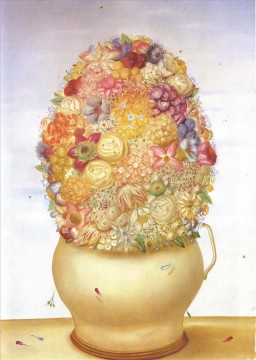 Blumentopf Fernando Botero Ölgemälde